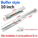 Buffer style, 10 inch, silver — SL-610083966871-02