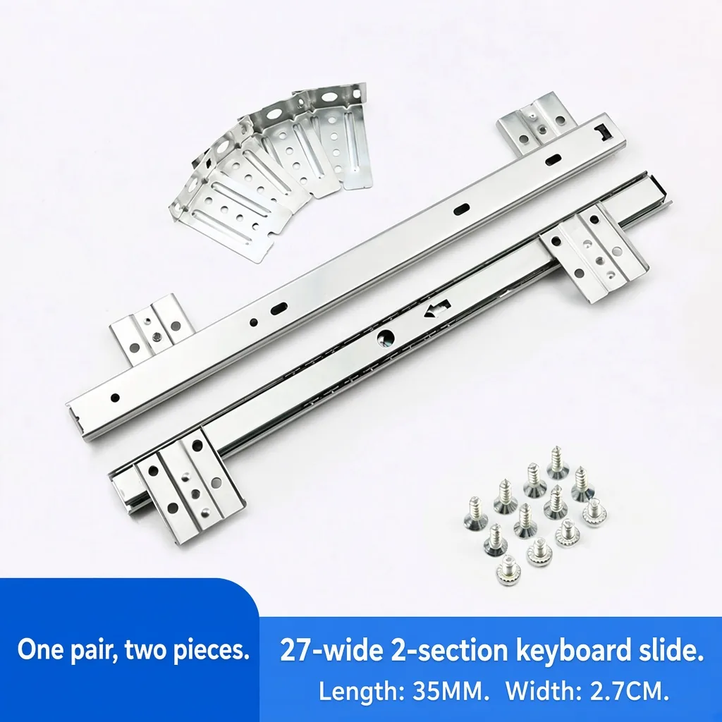 27-wide 2-section keyboard slide. Length 35MM. Width 2.7CM. — SL-721864736374-02