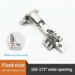 Fixed style. Medium bend (half overlay). 165-175° wide opening. — HG-655674270092-02