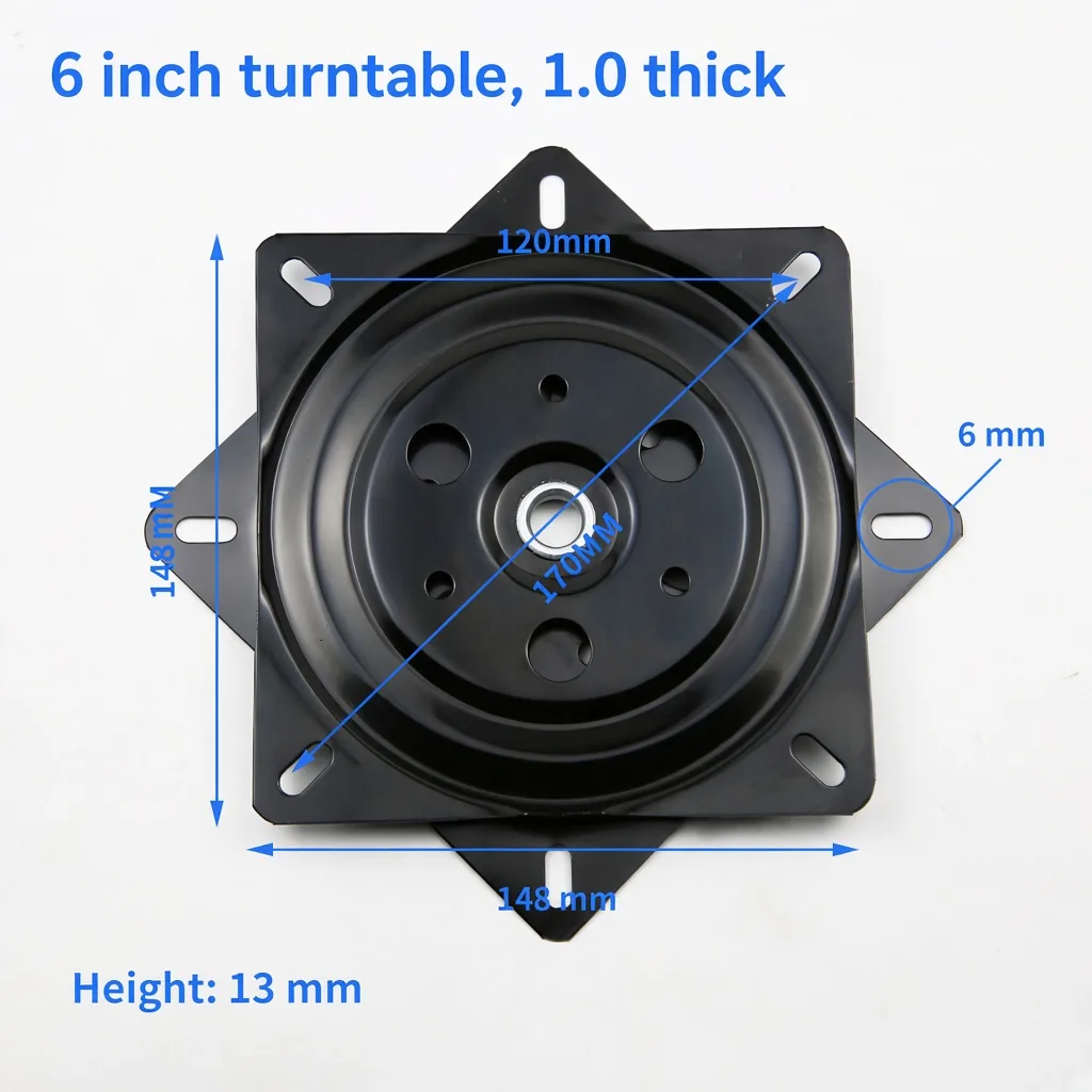 6 inch turntable, 1.0 thick — TT-746667546092-3