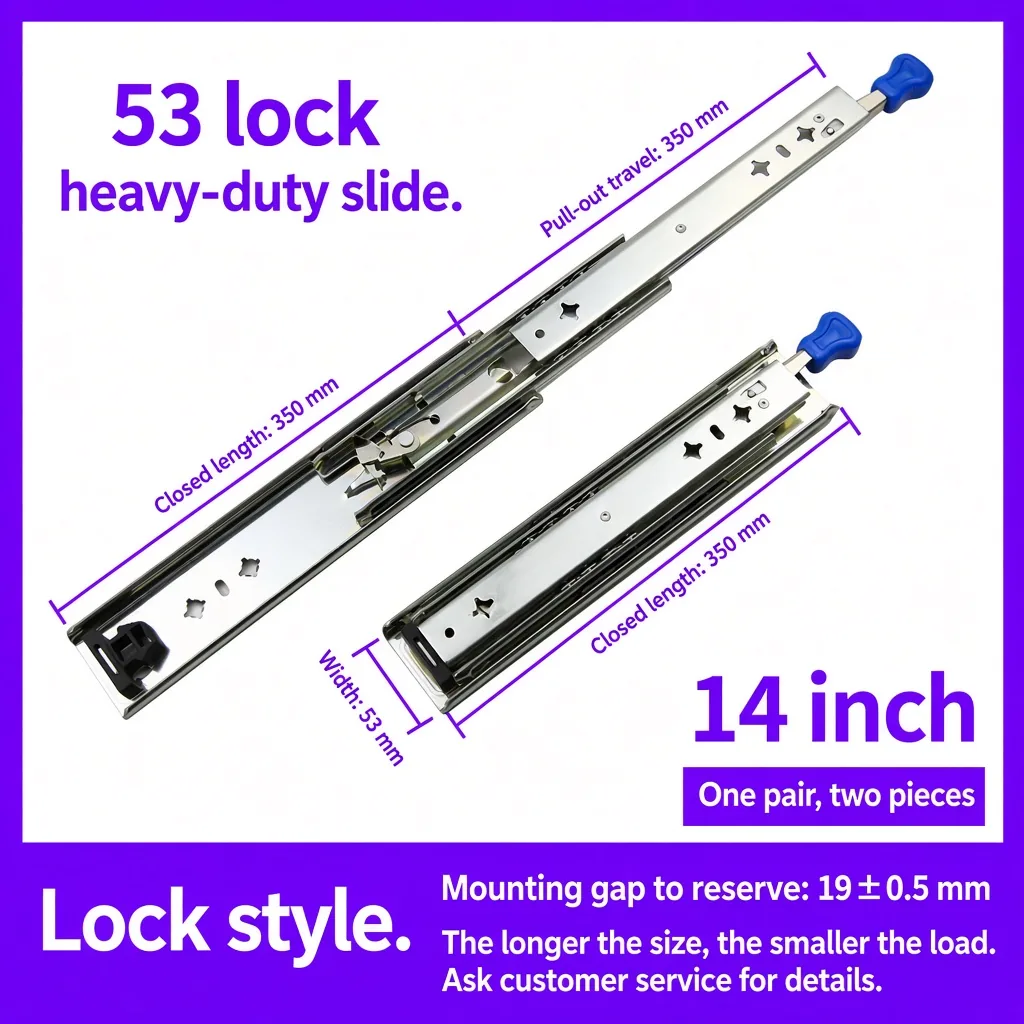 Lock slide, 14 inch — SL-911238579038-03
