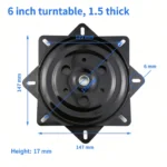 6 inch turntable, 1.5 thick — TT-746667546092-4