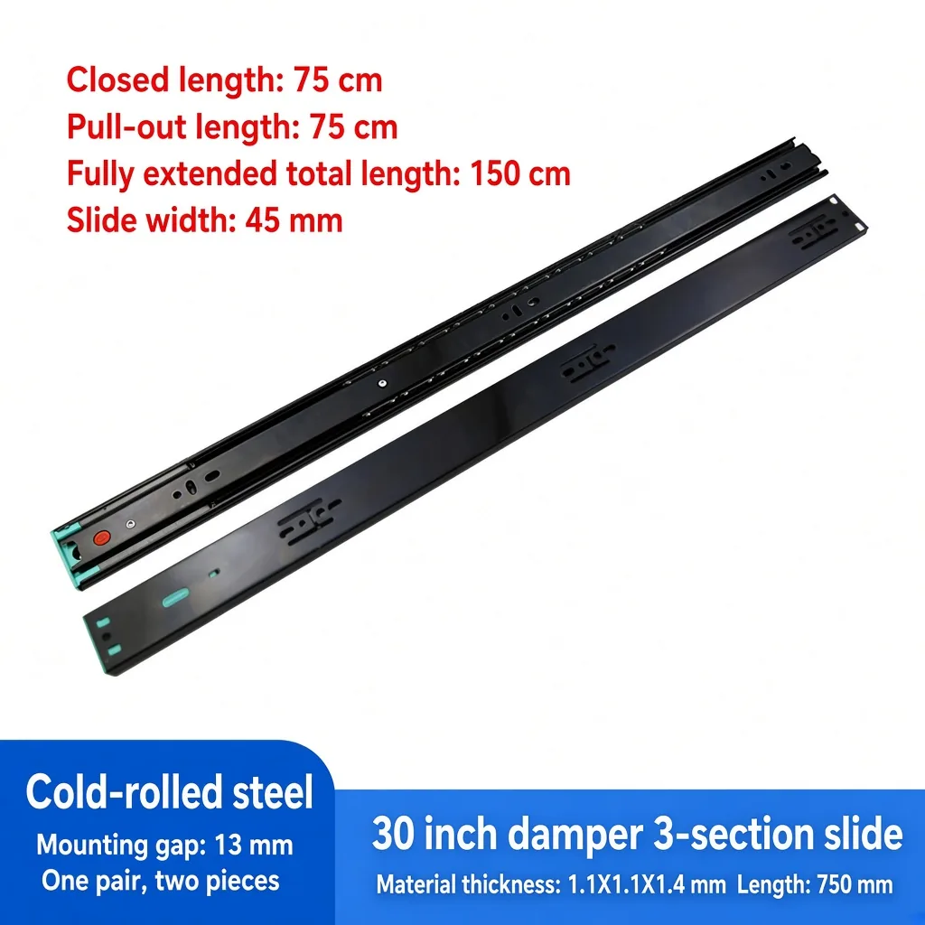 Damper 3-section slide, 30 inch — SL-746379599401-04