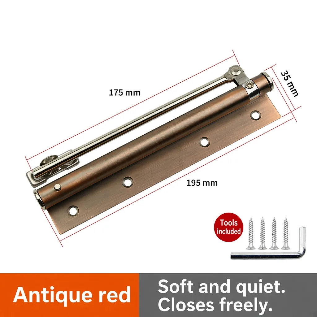 Simple door closer, Antique red — DC-732252566647-04