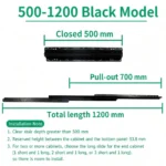 Black, 500-1200 mm — SL-654477161476-04