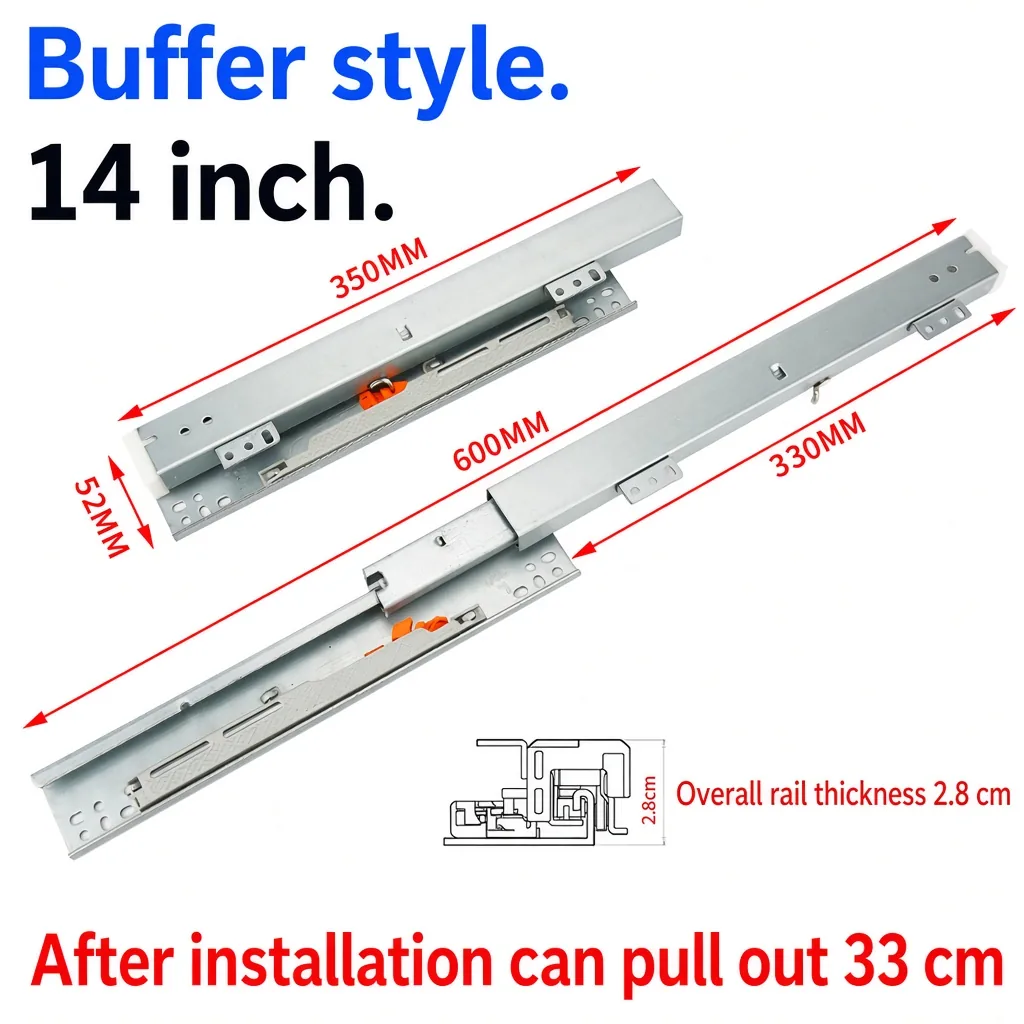 Buffer style, 14 inch, silver — SL-610083966871-04