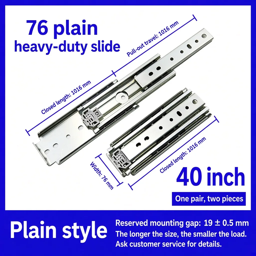76 plain heavy-duty, 40 inch — SL-976553849802-04