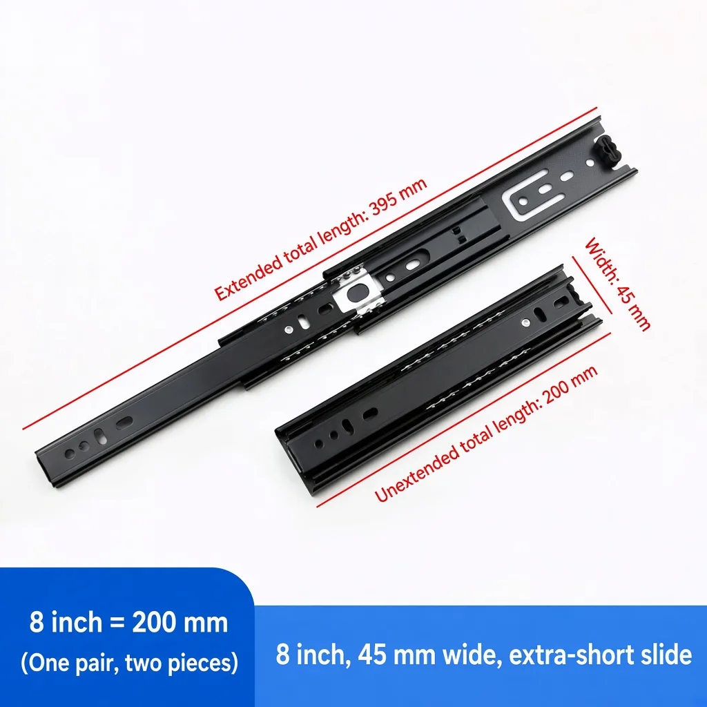 Extra-short, 8 inch, 45 mm — SL-681729914218-E45-08