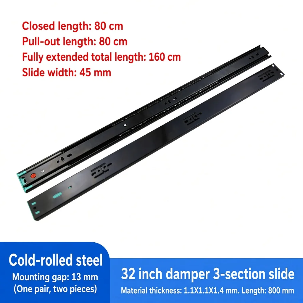 Damper 3-section slide, 32 inch — SL-746379599401-05