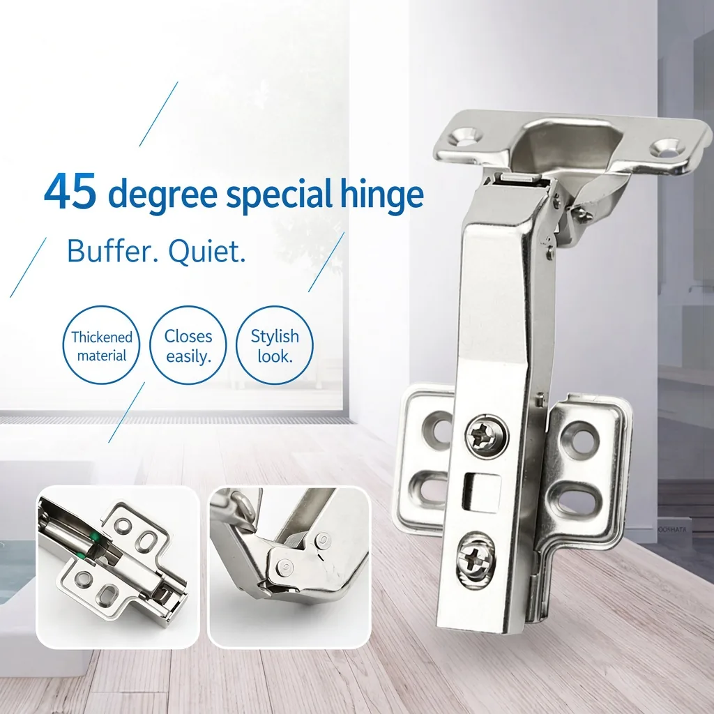 45 degree special hinge, buffer — HG-653595978909-05