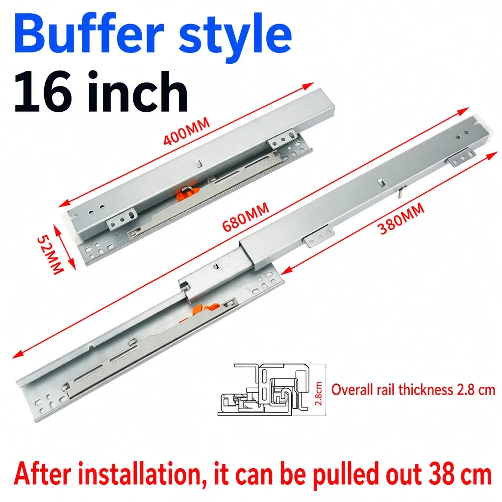 Buffer style, 16 inch, silver — SL-610083966871-05