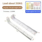 White Long style. 430MM. Load about 350KG. One-pair weight 1473G. — BR-707828089933-06