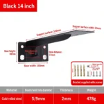 Black 14 inch. Support surface 330mm. Weight 478g. — BR-707380795324-05