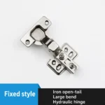 Fixed style. Iron open-tail. Large bend. Hydraulic hinge. — HG-723641811293-06