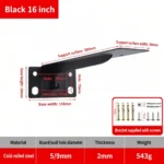 Black 16 inch. Support surface 380mm. Weight 543g. — BR-707380795324-06