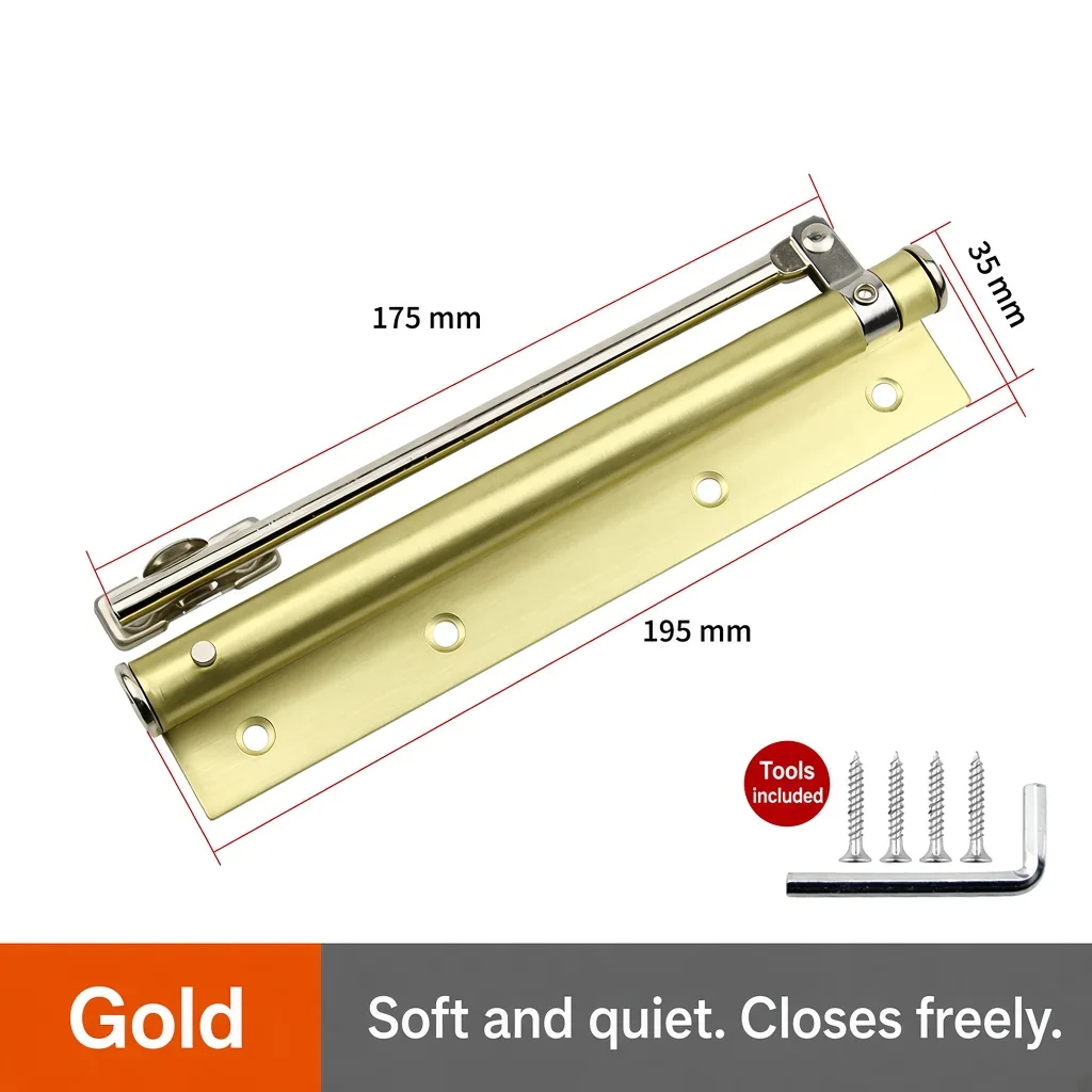 Simple door closer, Gold — DC-732252566647-07