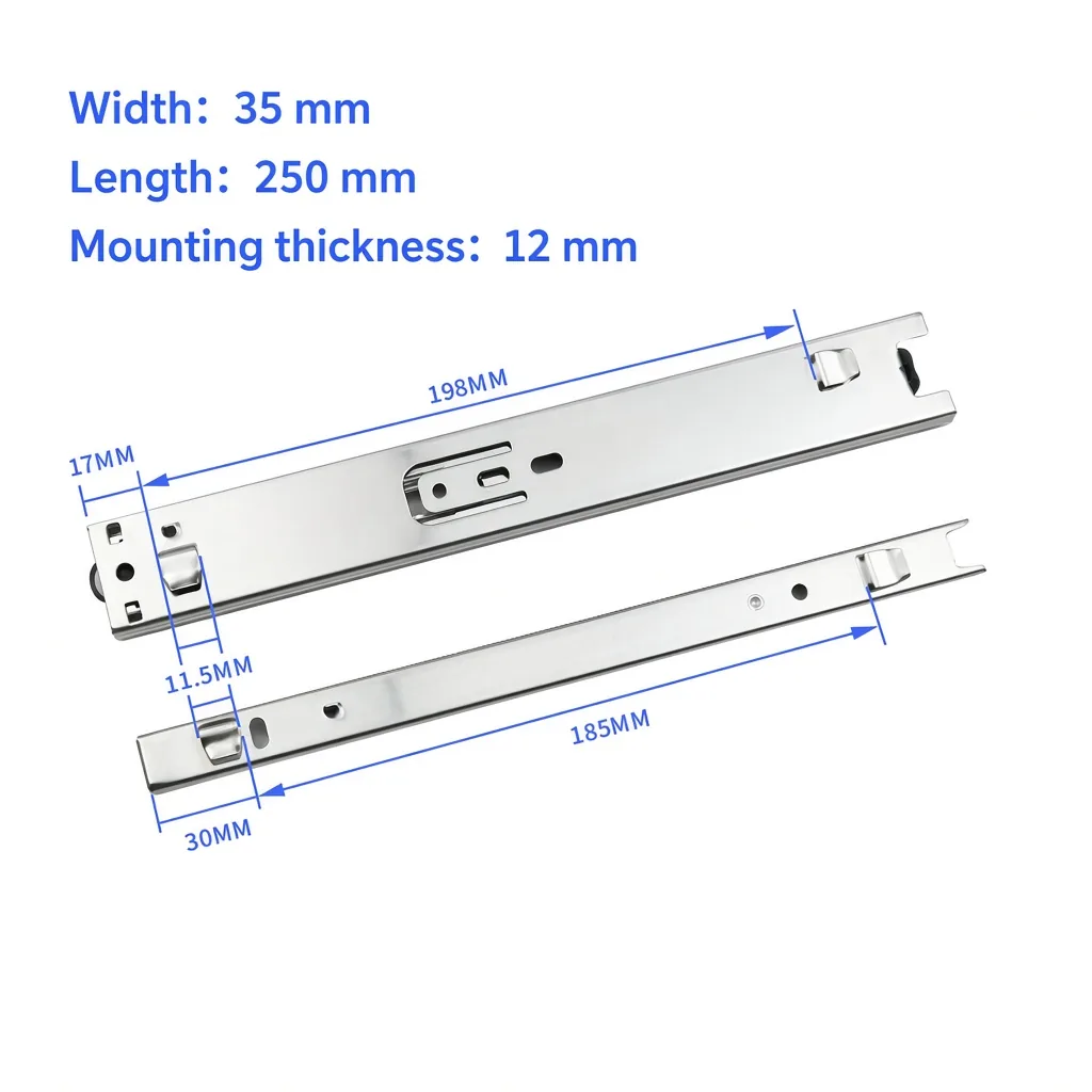 Slide, 250 mm, width 35 mm — SL-721823355113-35