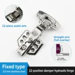 Fixed hinge, Straight arm, 2.0 mm — HN-855340420077-07