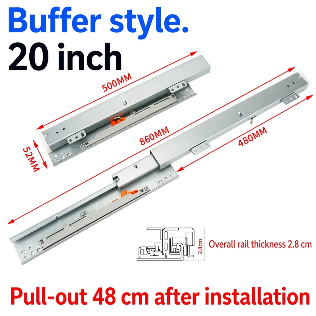 Buffer style, 20 inch, silver — SL-610083966871-07