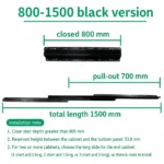 Black, 800-1500 mm — SL-654477161476-08
