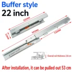 Buffer style, 22 inch, silver — SL-610083966871-08