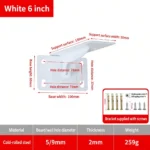 White 6 inch. Support surface 130mm. Weight 259g. — BR-707380795324-08