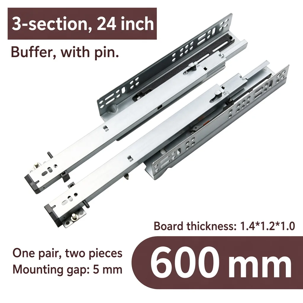Buffer with pin, 24 inch — SL-734190514760-B24