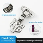 Fixed hinge, Large arm, 2.0 mm — HN-855340420077-09