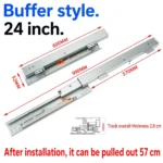 Buffer style, 24 inch, silver — SL-610083966871-09
