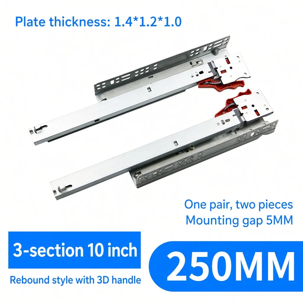 3-section 10 inch, Rebound style with 3D handle — SL-827708248347-09