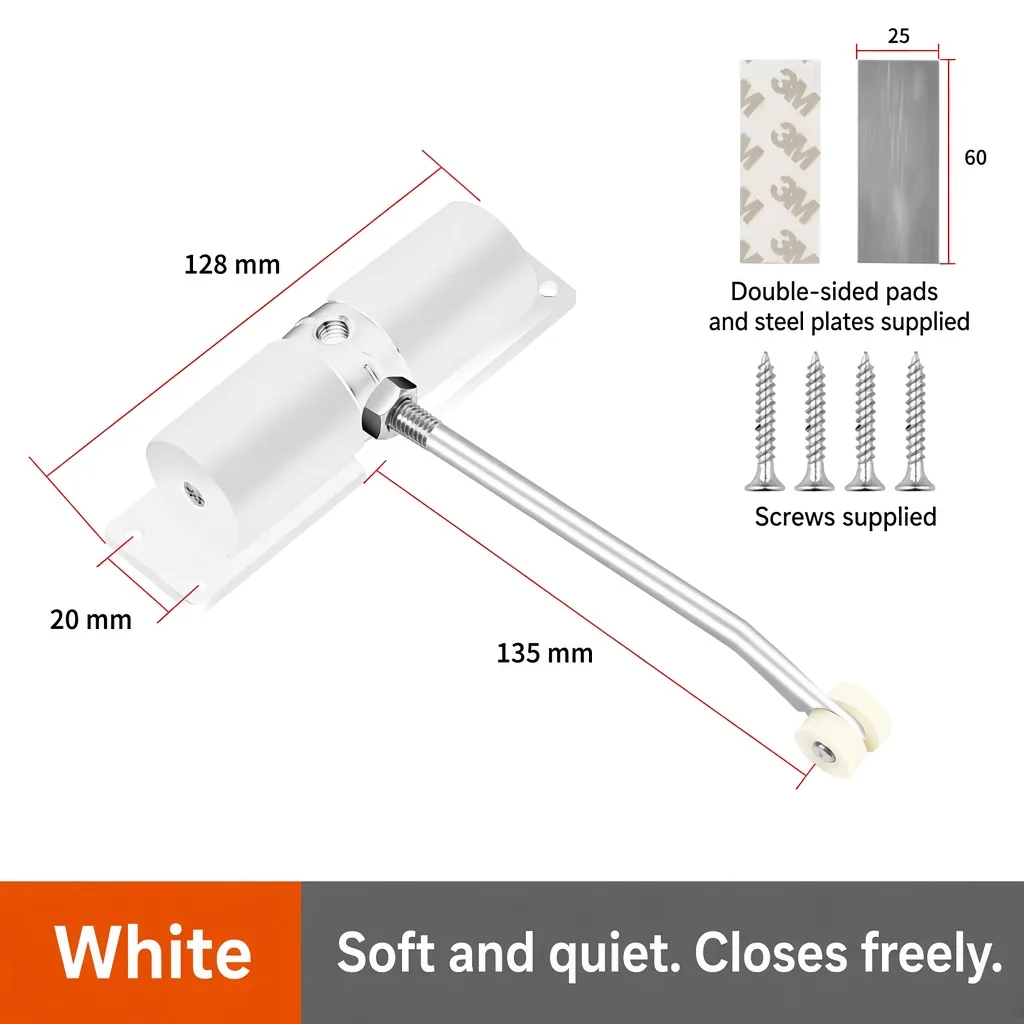 Arm door closer, White — DC-732252566647-10