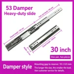 Damper slide, 30 inch — SL-911655266625-10