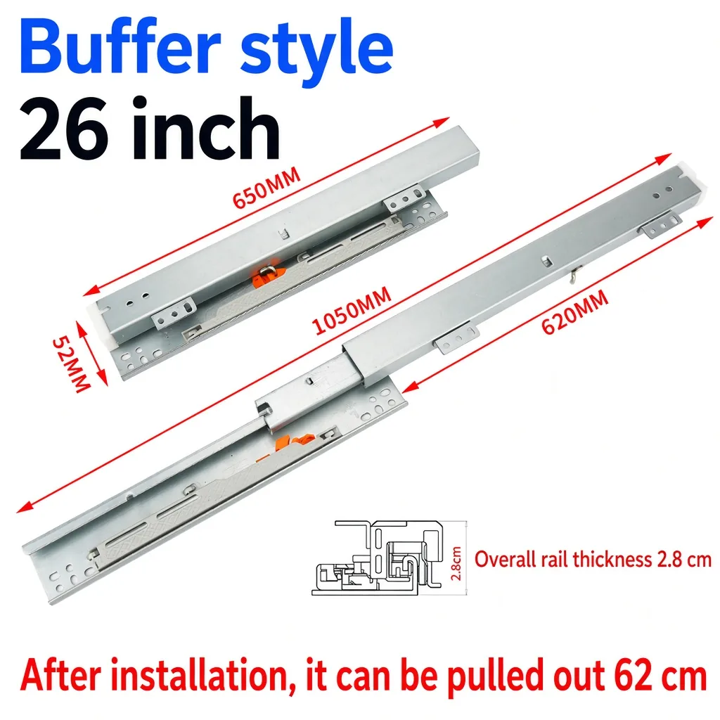 Buffer style, 26 inch, silver — SL-610083966871-10