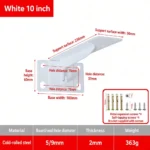 White 10 inch. Support surface 230mm. Weight 363g. — BR-707380795324-10