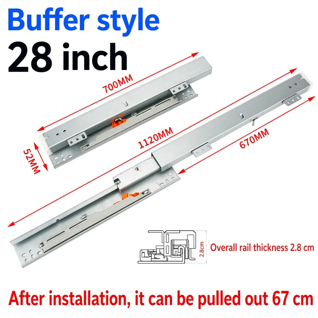 Buffer style, 28 inch, silver — SL-610083966871-11