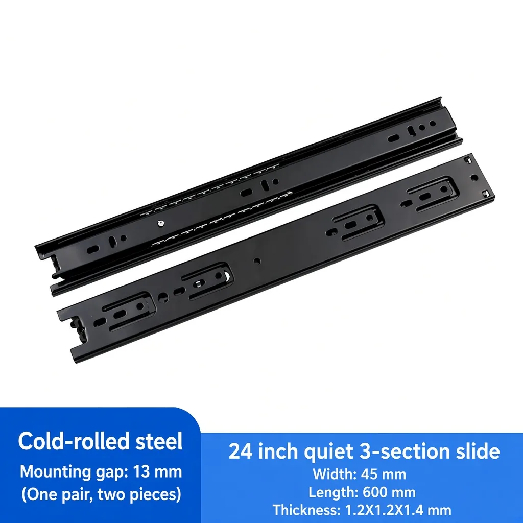 Quiet 3-section, 24 inch, black — SL-587618866545-Q24B
