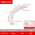 White 8 inch, 5mm. Support surface 190mm. Weight 633g. — BR-705528244310-12