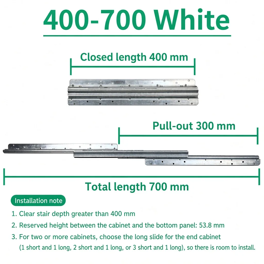 White, 400-700 mm — SL-654477161476-13