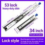 Lock slide, 34 inch — SL-911238579038-13