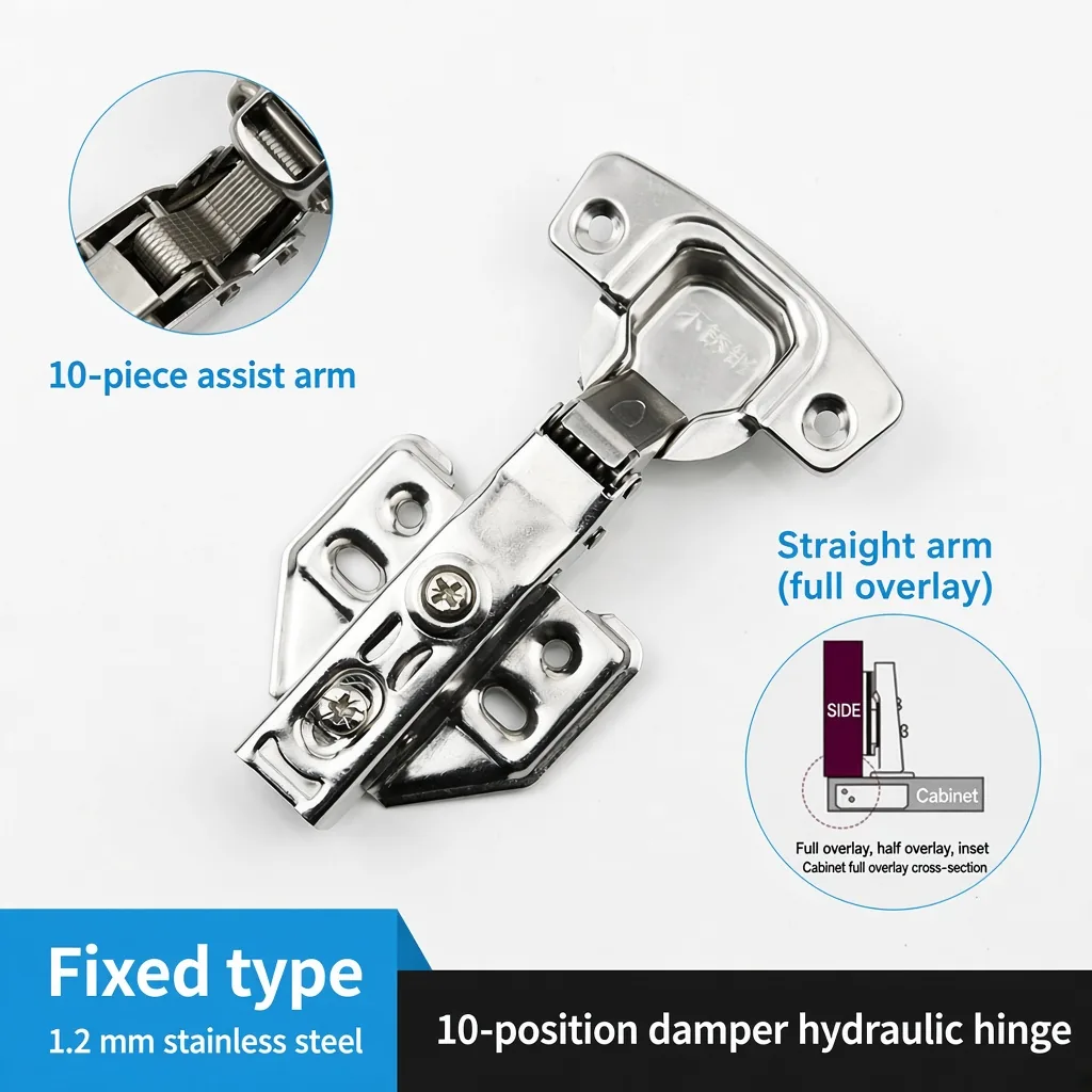 Fixed hinge, Straight arm, 1.2 mm — HN-855340420077-13