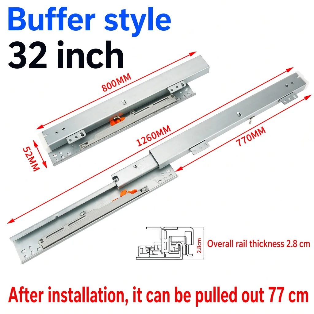 Buffer style, 32 inch, silver — SL-610083966871-13