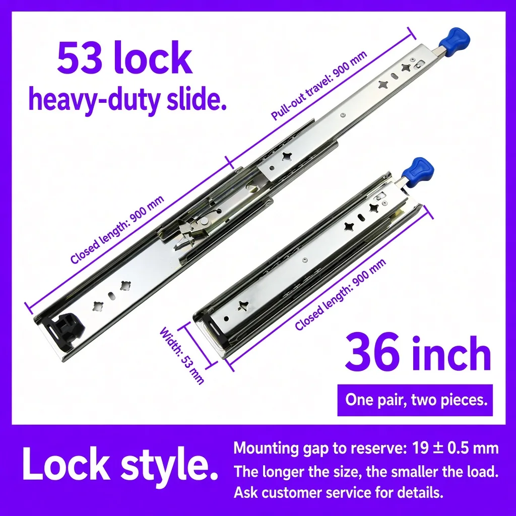 Lock slide, 36 inch — SL-911238579038-14