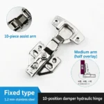 Fixed hinge, Medium arm, 1.2 mm — HN-855340420077-14