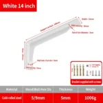 White 14 inch, 5mm. Support surface 340mm. Weight 1006g. — BR-705528244310-15