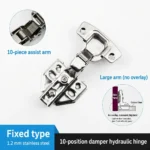 Fixed hinge, Large arm, 1.2 mm — HN-855340420077-15