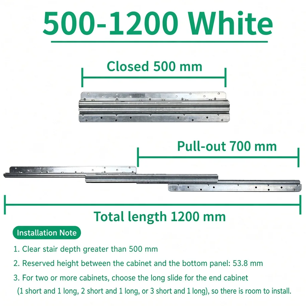White, 500-1200 mm — SL-654477161476-15