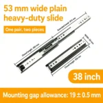 Plain, 38 inch, silver — SL-877604804928-P38