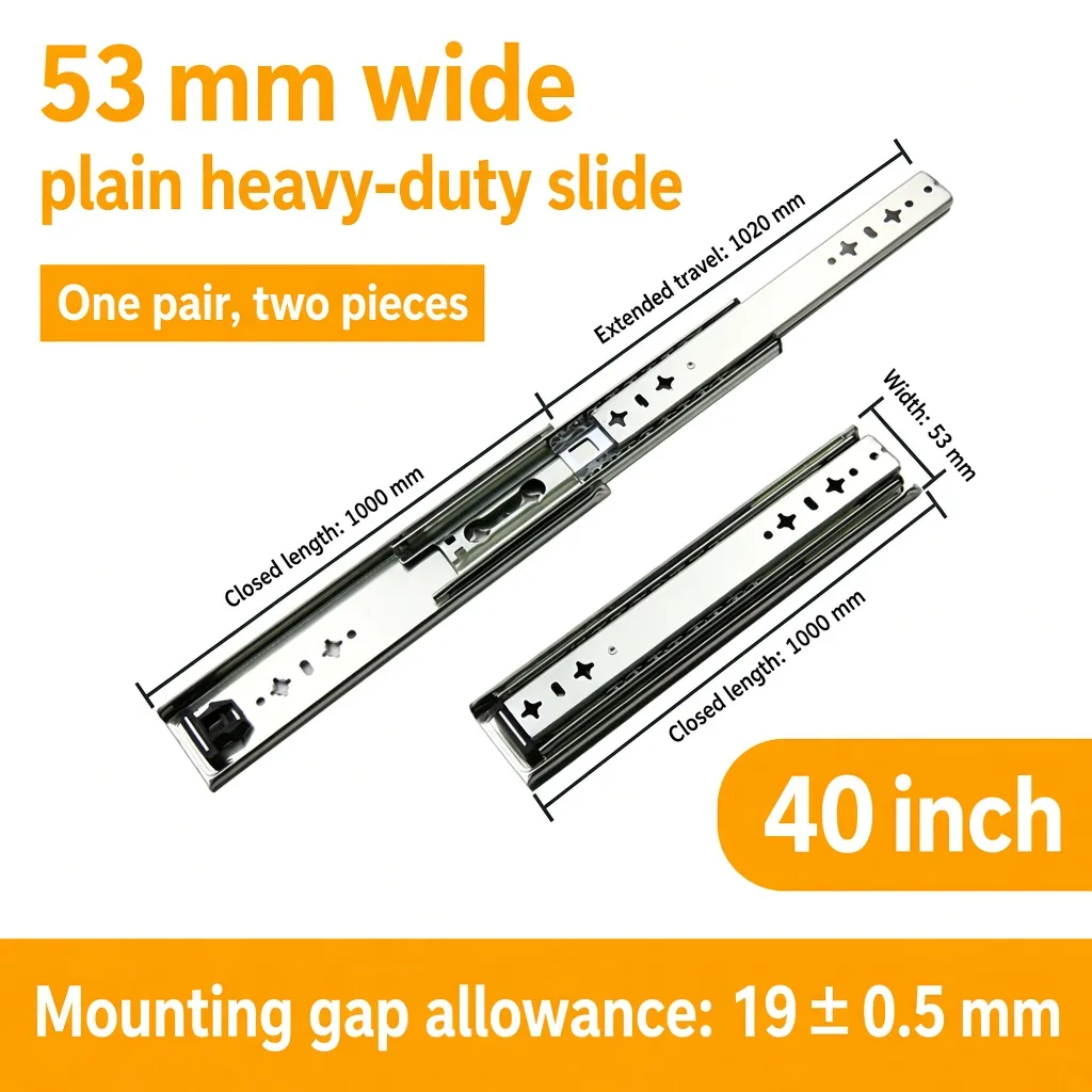 Plain, 40 inch, silver — SL-877604804928-P40