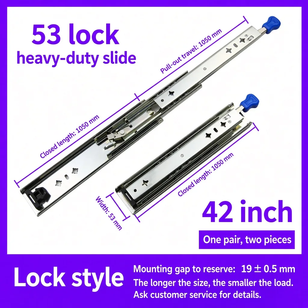 Lock slide, 42 inch — SL-911238579038-17