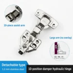 Detachable hinge, Large arm, 1.2 mm — HN-855340420077-18